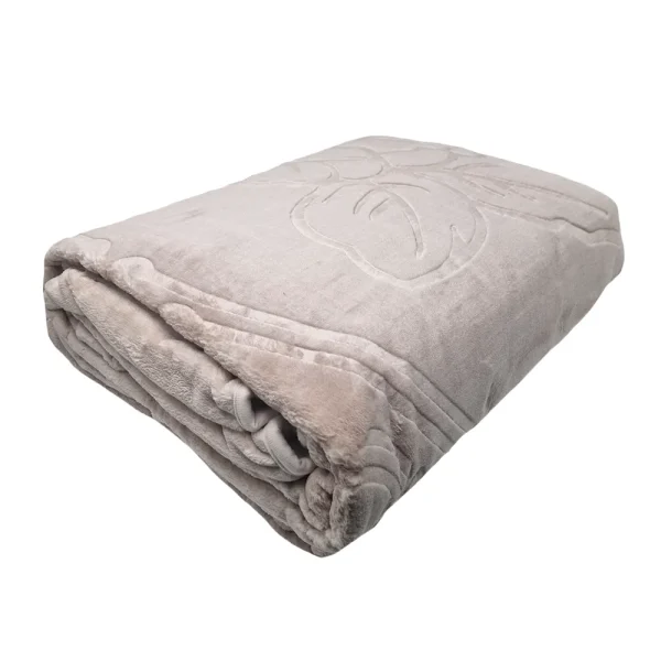 Patura embosata luxury 220x240cm Sarar Battaniye 4kg PEL4-Bej