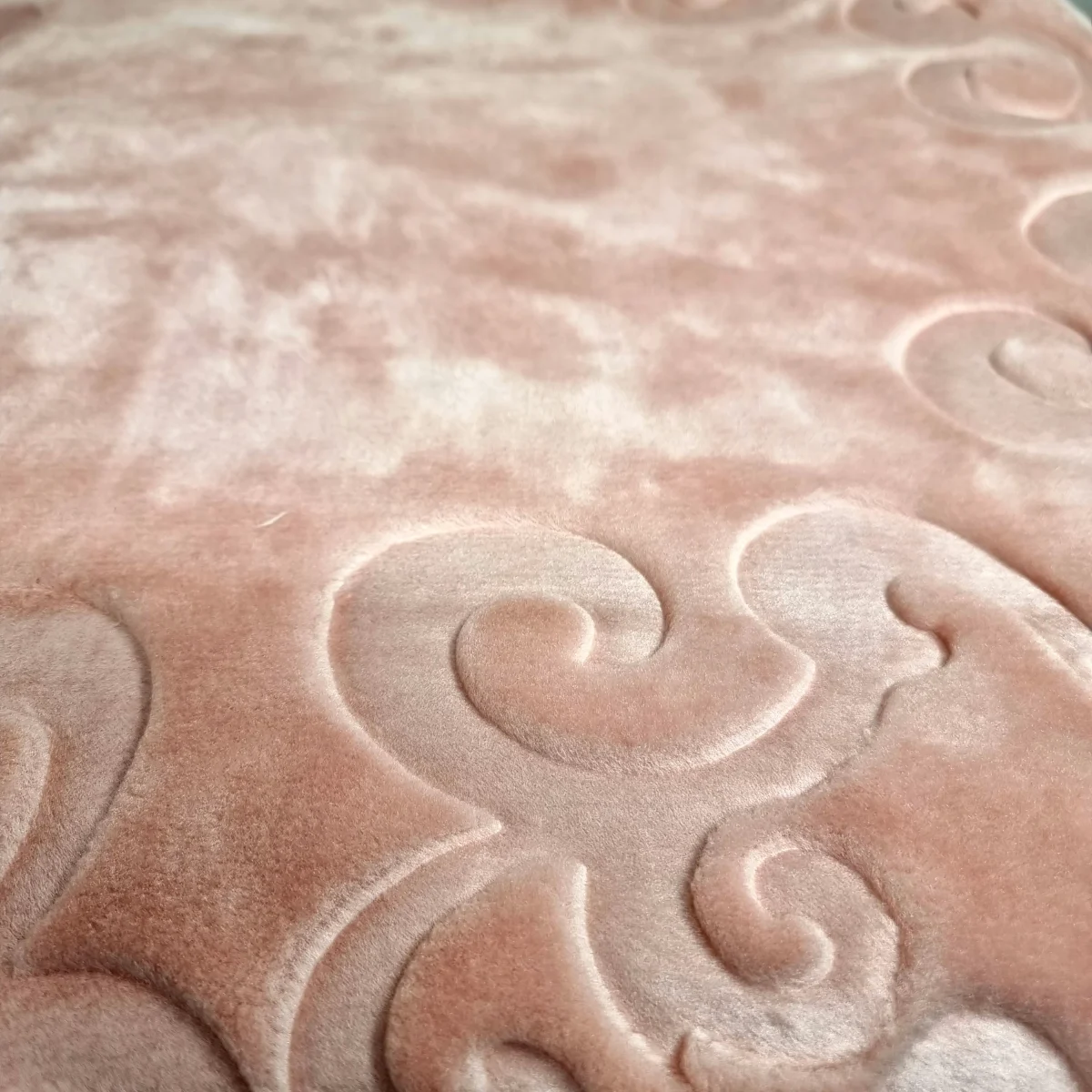 Patura embosata luxury 220x240cm Sarar Battaniye 4kg PEL4-Pudra