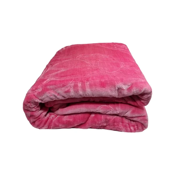 Patura embosata luxury 220x240cm Sarar Battaniye 4kg PEL4-Roz