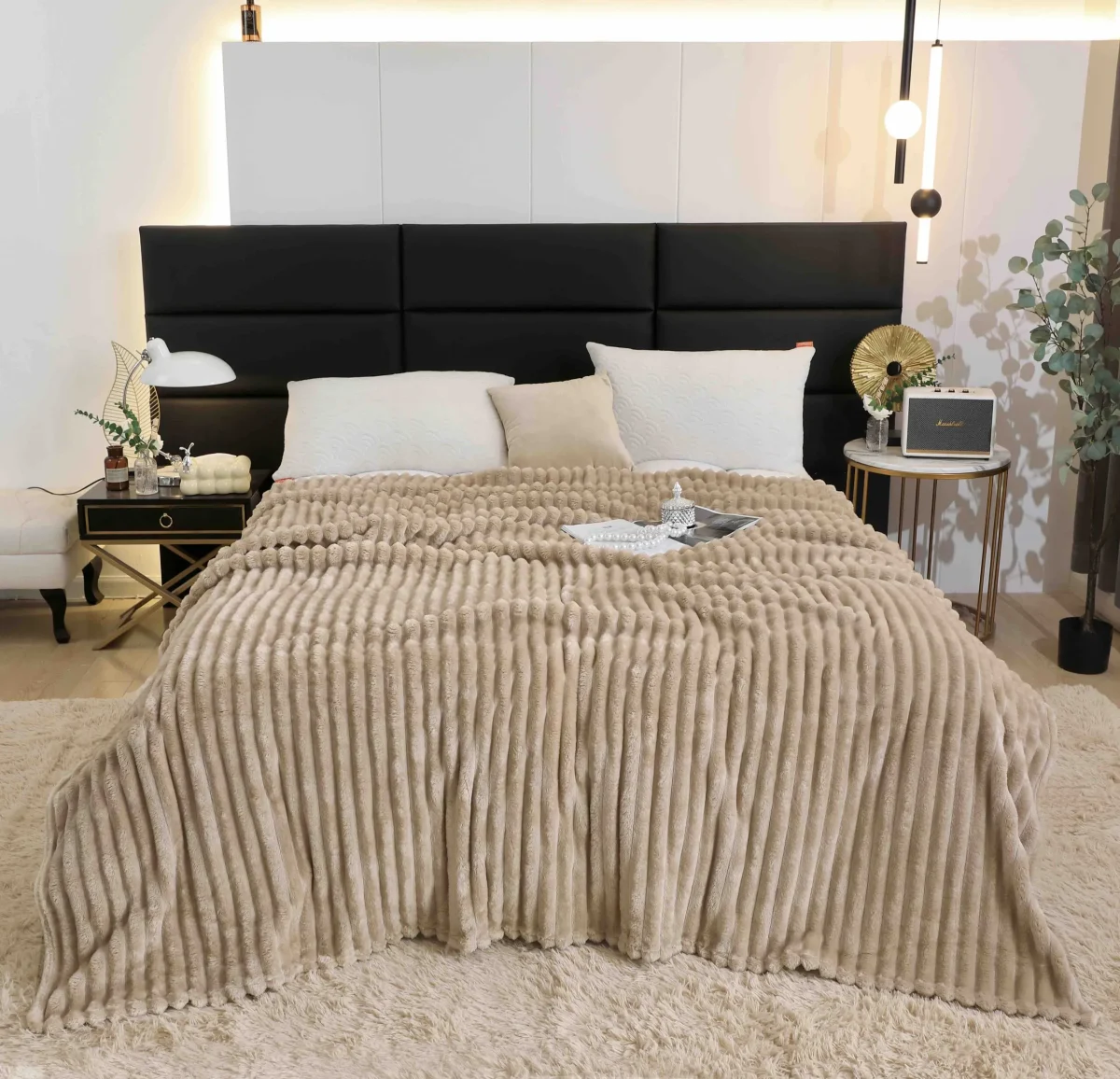 Patura Cocolino Pufoasa 200x230cm JPC-Cappuccino