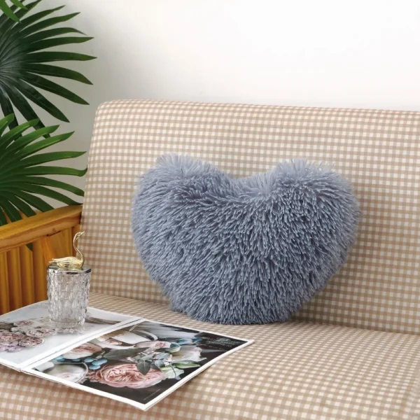Pernă decorativă inima 40x40cm JPI-Gri