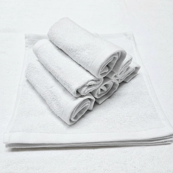 Set 192 Prosoape ieftine 30x30cm bumbac pakistanez 400 g/mp Alb Optic