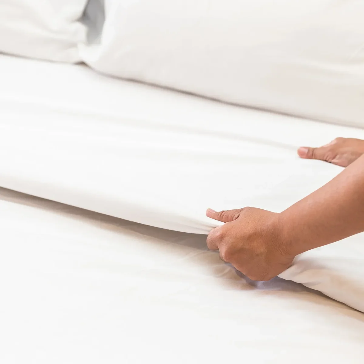 Lenjerie hoteliera single Satin Bumbac (Pat o persoana)