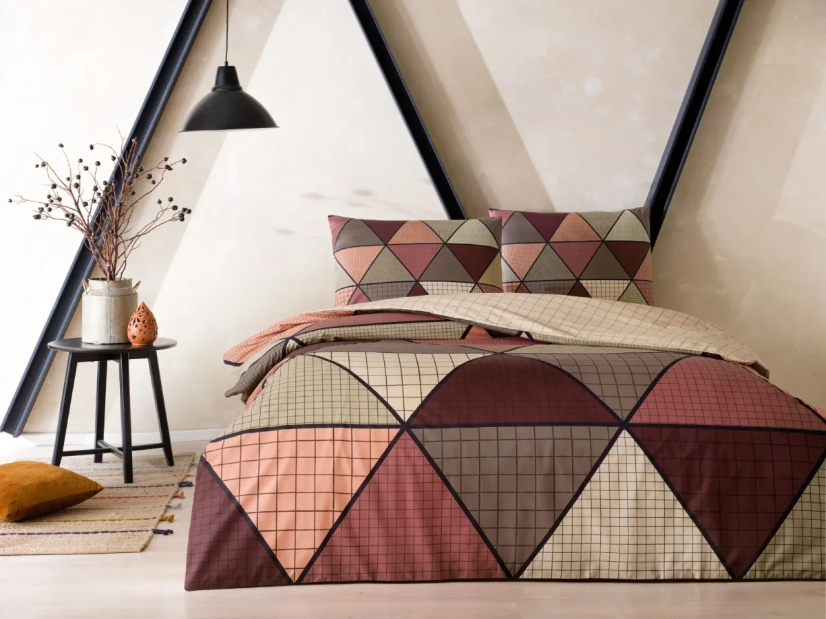 Lenjerie cu elastic 160x200cm TAC 100% bumbac ranforce Delta
