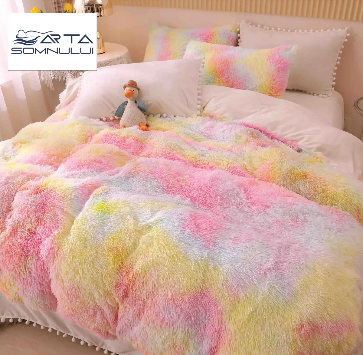 Lenjerie pat Cocolino Fluffy 6 Piese LCF-Multicolor