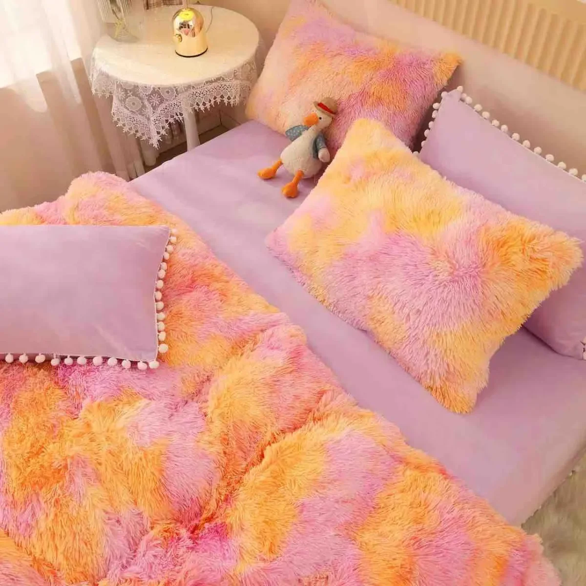 Lenjerie pat Cocolino Fluffy 6 Piese LCF-Orange