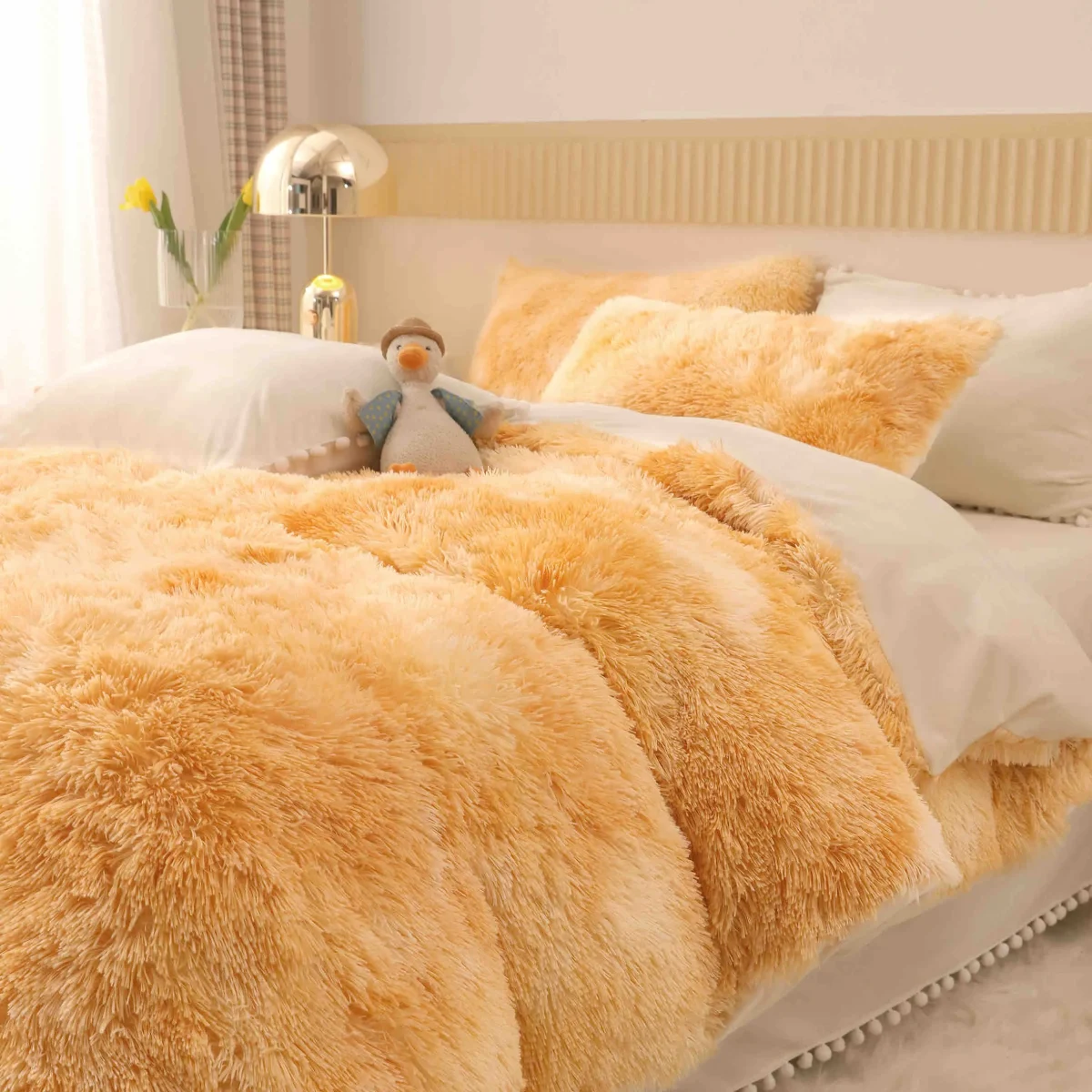Lenjerie pat Cocolino Fluffy 6 Piese LCF-Cappuccino