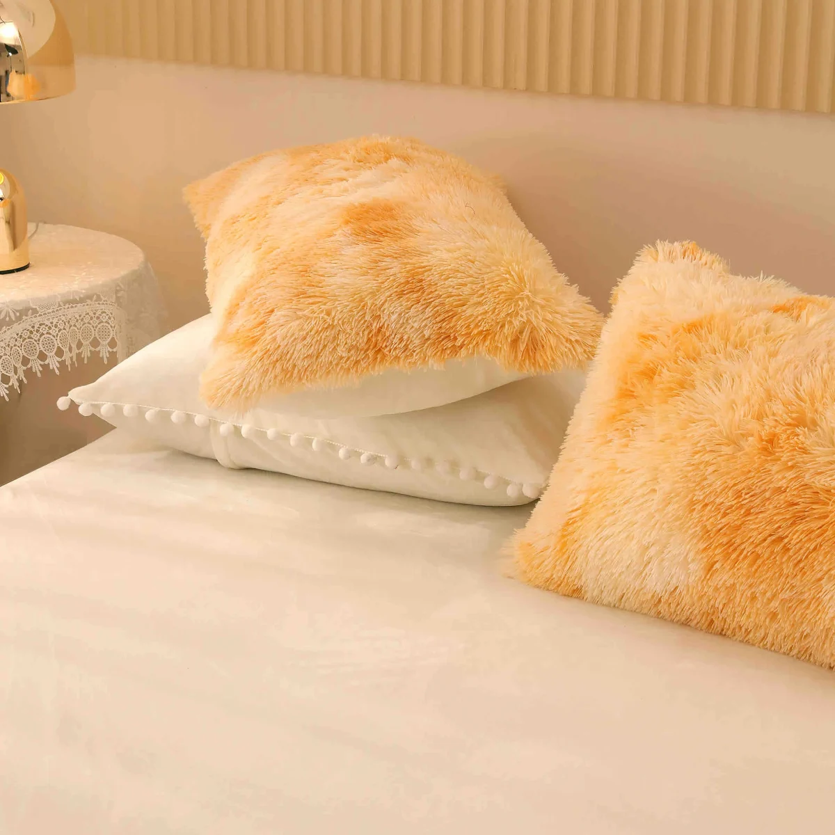 Lenjerie pat Cocolino Fluffy 6 Piese LCF-Cappuccino