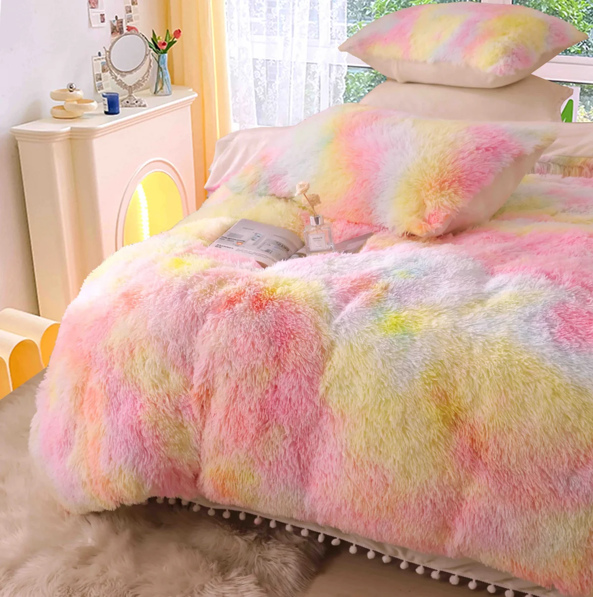 Lenjerie pat Cocolino Fluffy 6 Piese LCF-Multicolor