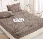 Husa pat cu elastic 180x200 Cocolino Tricot + 2 fete perna HCT-Bej