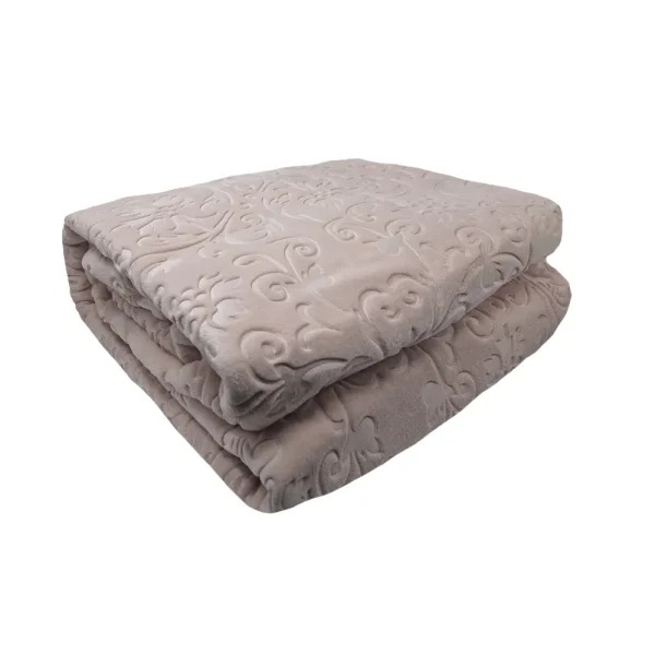 Patura embosata luxury 220x240cm Merino 4kg PGMR-Bej V1