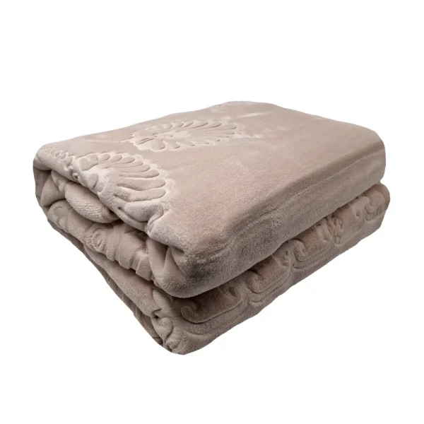 Patura embosata luxury 220x240cm Merino 4kg PGMR-Bej V2