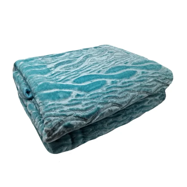 Patura embosata luxury 220x240cm Merino 4kg PGMR-Turcoaz
