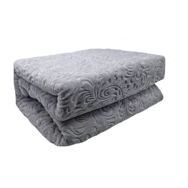 Patura embosata luxury 220x240cm Sarar Battaniye 3kg PGM-Gri