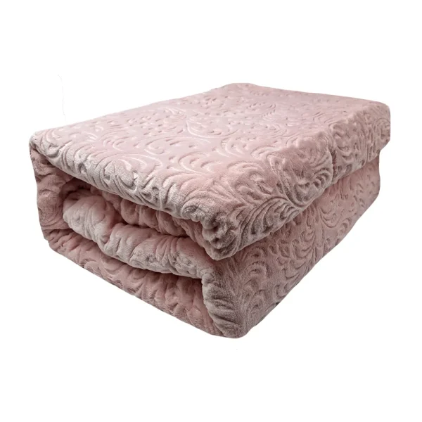 Patura embosata luxury 220x240cm Sarar Battaniye 3kg PGM-Pudra