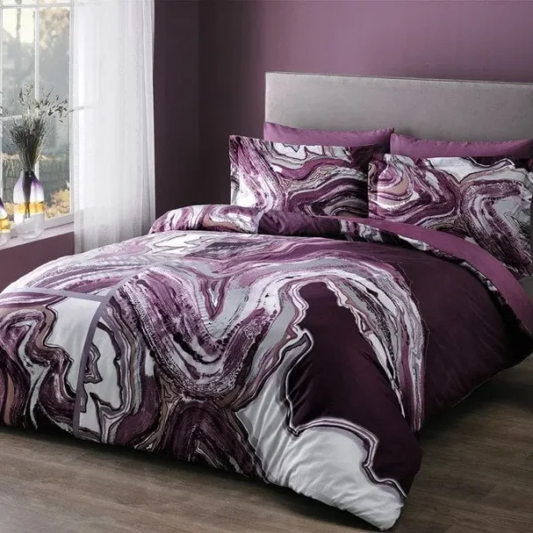 Lenjerie TAC King Size 6 piese bumbac dublu satinat Deluxe Rebel