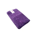 Prosop Bumbac 70×130cm 550 gr/mp Greek Border Purple
