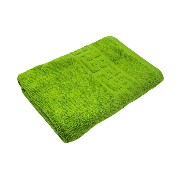 Prosop 70×130 cm Bumbac 500 gr/mp Greek Border Green Anwar