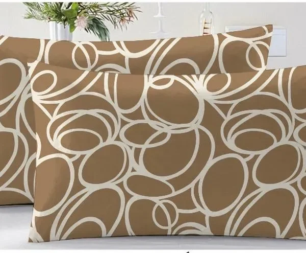 Set 2 fețe de pernă 50x70cm Deluxe Pucioasa Cafeo maro