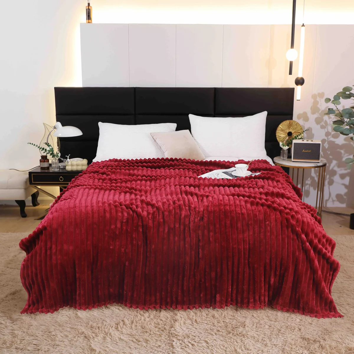 Patura Cocolino Pufoasa 200x230cm JPC-Rosu