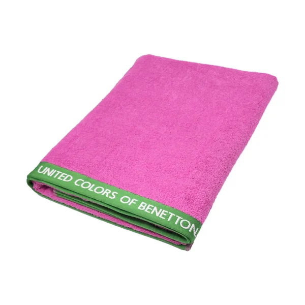 United Colors of Benetton Prosop Plaja 90x160 cm 100% Bumbac Roz, verde