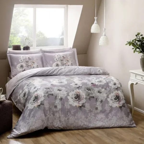 Lenjerie TAC King size 6 piese bumbac dublu satinat Digital Giana
