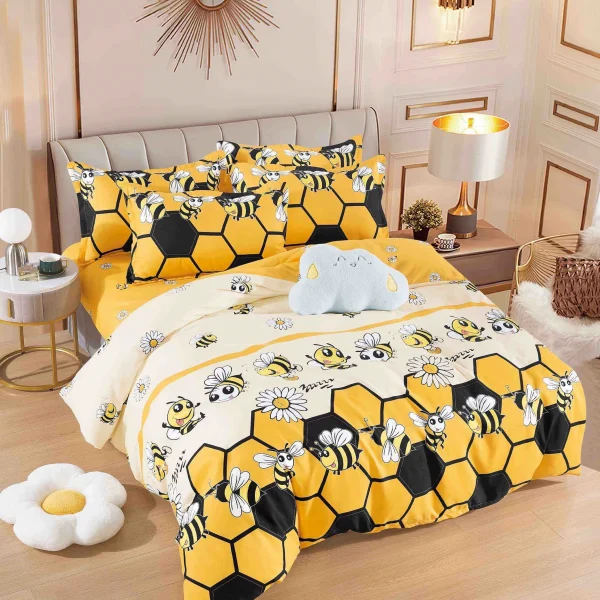 Lenjerie de pat Finet 6 piese cu elastic JLF96