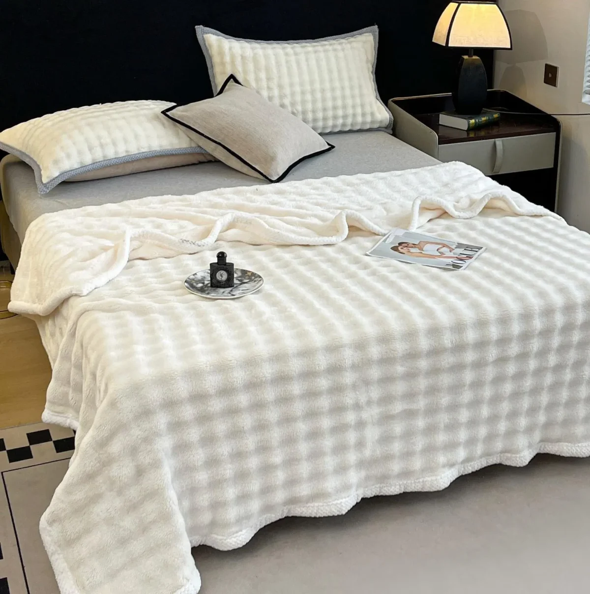 Patura Cocolino cu blanita 200X230 Alb