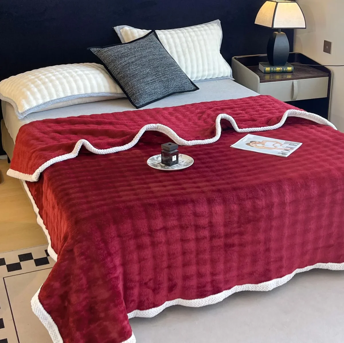 Patura Cocolino cu blanita 200X230 Rosu