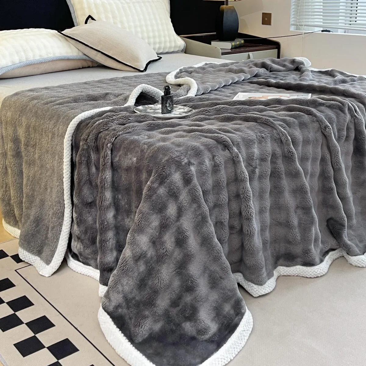 Patura Cocolino cu blanita 200X230 Gri