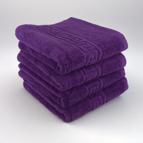 Set 4 Prosoape de Lux 50×90cm 100% Bumbac Pieptanat 650 g/mp-Mov