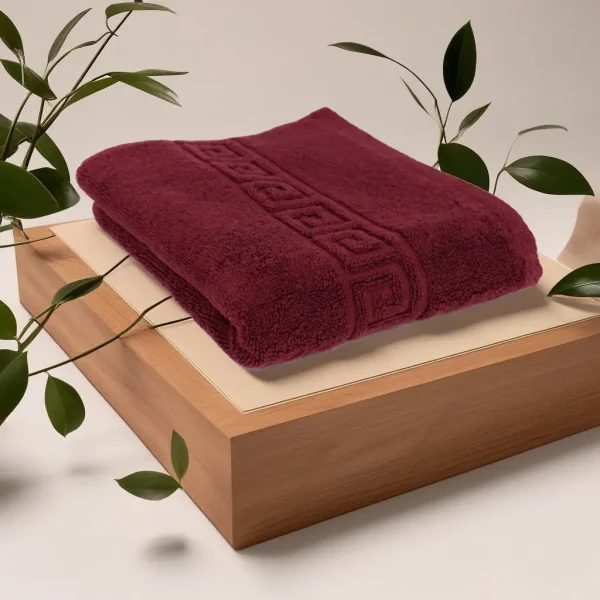 Prosop de Lux 50×90cm 100% Bumbac Pieptanat 650 g/mp-Burgundy