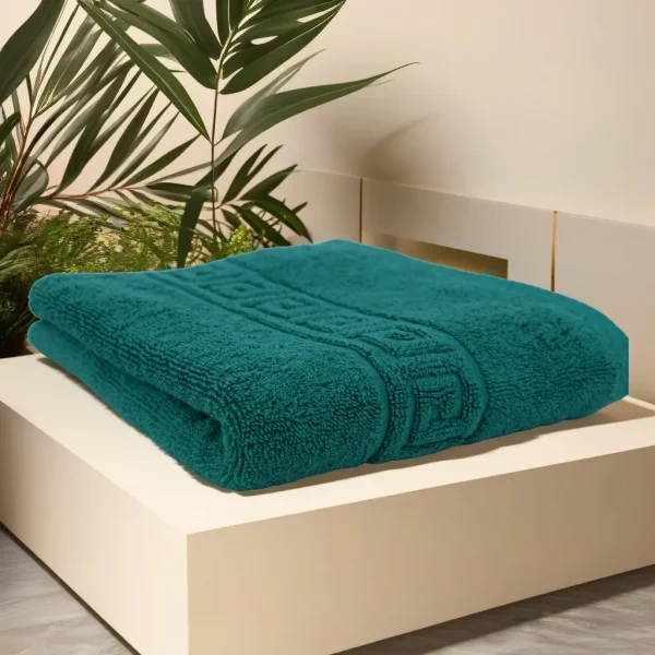 Prosop de Lux 50×90cm 100% Bumbac Pieptanat 650 g/mp-Green Dark