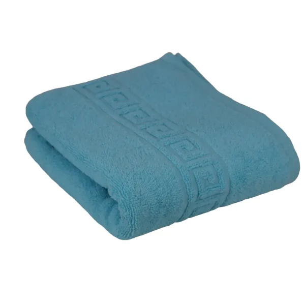 Prosop de Lux 50×90cm 100% Bumbac Pieptanat 650 g/mp-Sky Blue
