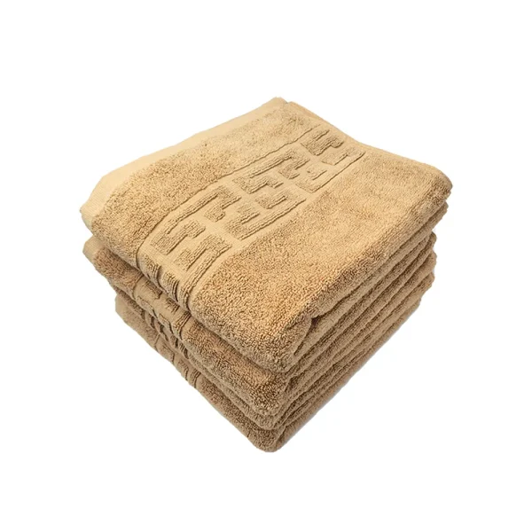 Set 4 Prosoape de Lux 50×90cm 100% Bumbac Pieptanat 650 g/mp-Cappuccino