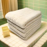 Set 4 Prosoape de Lux 50×90cm 100% Bumbac Pieptanat 650 g/mp-Ivory