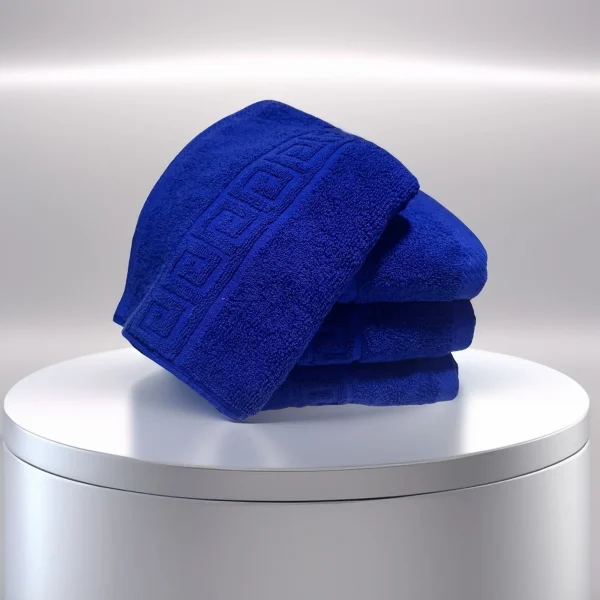 Set 4 Prosoape de Lux 50×90cm 100% Bumbac Pieptanat 650 g/mp-Royal Blue
