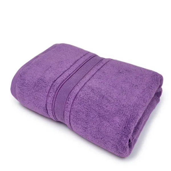 Prosop Pufos de Lux 70×130cm, 100% Bumbac Pieptanat, Zero Twist, 600 g/mp-Mov