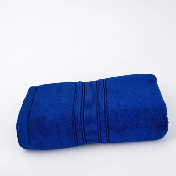 Prosop Pufos de Lux 70×130cm, 100% Bumbac Pieptanat, Zero Twist, 600 g/mp-Royal Blue