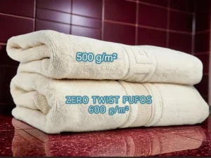 Prosop Pufos de Lux 50×90cm, 100% Bumbac Pieptanat, Zero Twist, 600 g/mp-Ivory Prosop Pufos de Lux 70×130cm, 100% Bumbac Pieptanat, Zero Twist, 600 g/mp-Ivory