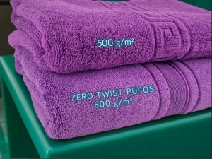 Prosop Pufos de Lux 50×90cm, 100% Bumbac Pieptanat, Zero Twist, 600 g/mp-Mov Prosop Pufos de Lux 70×130cm, 100% Bumbac Pieptanat, Zero Twist, 600 g/mp-Mov