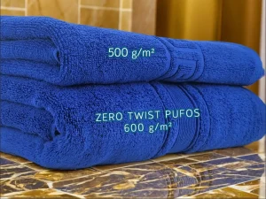 Prosop Pufos de Lux 50×90cm, 100% Bumbac Pieptanat, Zero Twist, 600 g/mp-Albastru Prosop Pufos de Lux 70×130cm, 100% Bumbac Pieptanat, Zero Twist, 600 g/mp-Albastru