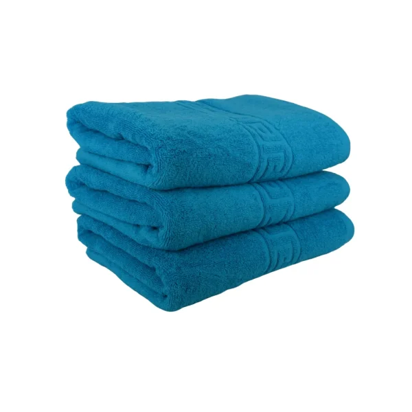 Set 3 Prosoape de Lux 70×130cm 100% Bumbac Pieptanat 650 g/mp-Turcoaz