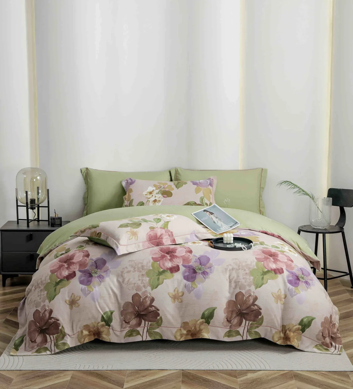 Lenjerie in cutie cadou Finet 6 piese cu elastic JLFC3