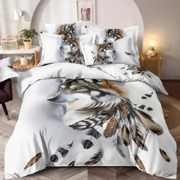 Lenjerie de pat 3D king size Finet 6 piese JFTD07