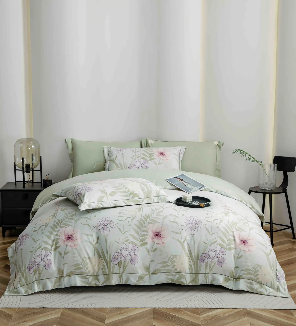 Lenjerie in cutie cadou Finet 6 piese cu elastic JLFC6