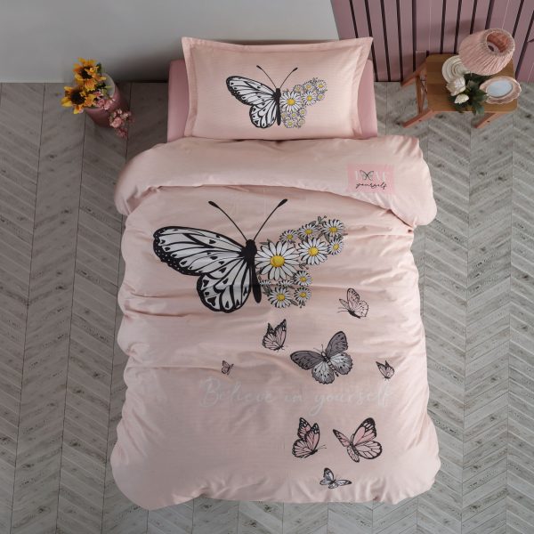 Lenjerie Pucioasa ranforce 100% bumbac - o persoană (Daisy Love v2) 3 piese