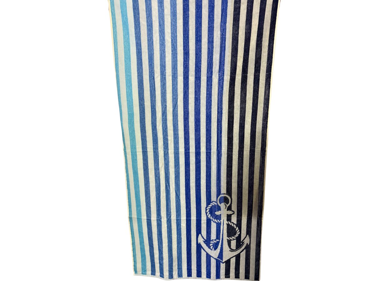 Prosop plaja 80×160 cm 100% bumbac Ancora Blue