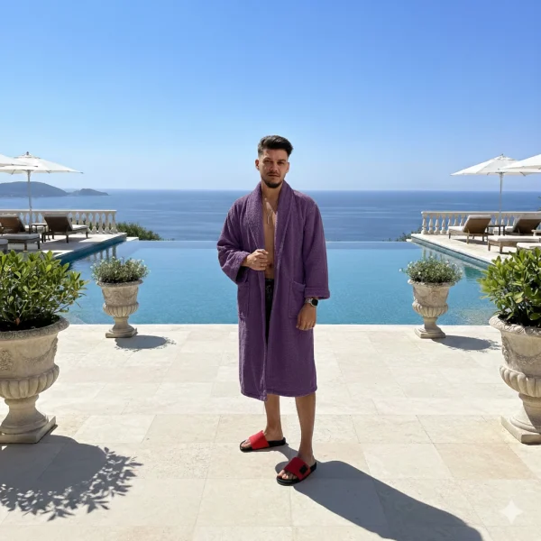 Halat Hotelier Frotir Bumbac Pakistanez-Lila