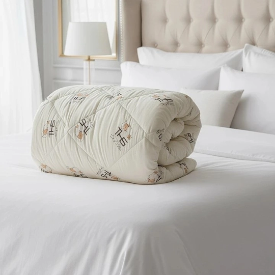 Pilota Lana Merino Premium | 1000 g/mp | 180x220 cm | 4 anotimpuri | crem/oita